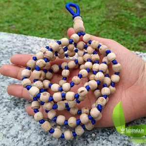 108 Beads Pure Tulsi Beads Japa Mala Custom Hand Made 18-14 mm Beads Size -  Tulsi Mala